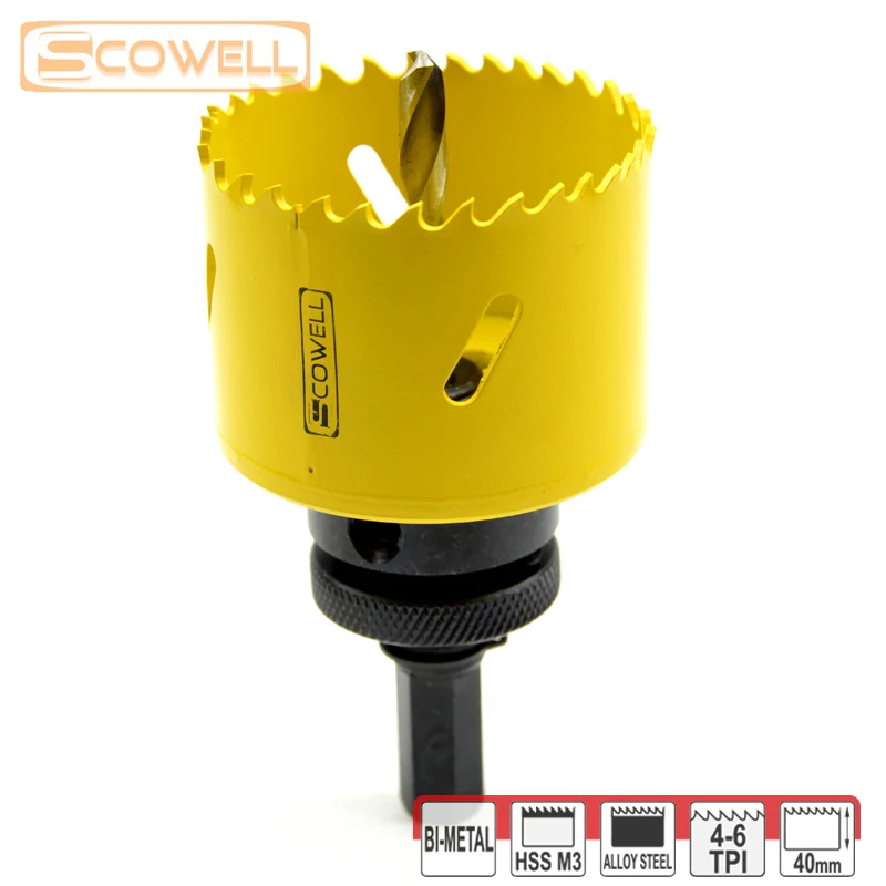 30% скидка SCOWELL Holesaw Резак 14 мм до 92 с Arbor A2 A4 для резки металла отверстий пилы