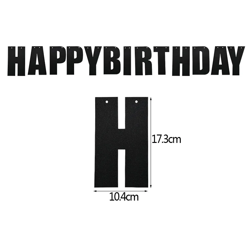 1 комплект баннер С Днем Рождения многоцветный лазерный с надписью для взрослых