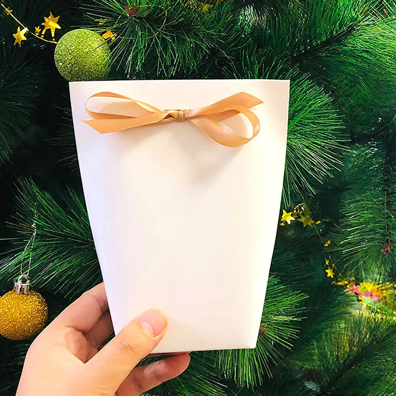 1 шт. черно белая бронзовая коробка для конфет спасибо подарочные бумажные пакеты