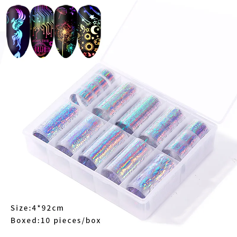 10 шт./кор. нейл арта звезда Стикеры новые украшения красного цвета пламени в