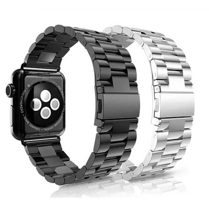 Браслет из нержавеющей стали для Apple Watch Band 38 мм 42 40 44 Iwatch ремешок 4 3 2 1 часов серии 5