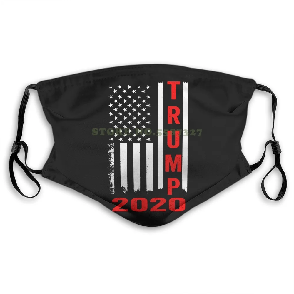 Маска лица Donald Trump 2020 Американский Флаг 2-й А.Д.Т. Права на Оружие S-3XLмоющаяся половина для мужчин и женщин, маски ДИИ.