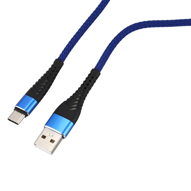 Кабель Usb Type C 1 упаковка (3 фута) нейлоновый Плетеный usb-кабель A-Usb для зарядного