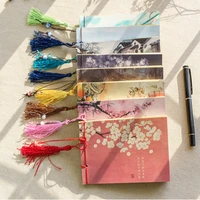 hot selling chinese classical ink style notebook vintage kraft paper blank notebook thread bound notepad handbook notepad