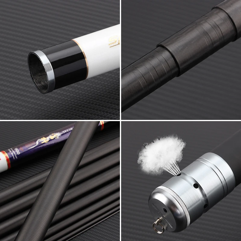 С высоким содержанием углерода телескопическая удочка длинная куртка с секциями