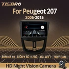 Автомагнитола TIEBRO IPS 2Din Android10.0 для Peugeot 207 2006-2015 стерео Мультимедийный видеоплеер GPS-навигация DVD-рекордер