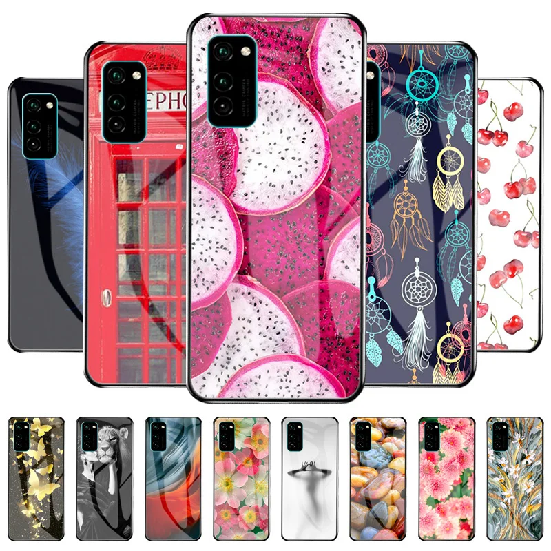 

Tempered Glass Case For Huawei Honor 30 Premium Case Hard Phone Cover For Huawei Honor 30 Pro Protective Fundas Honor30 Pro Plus