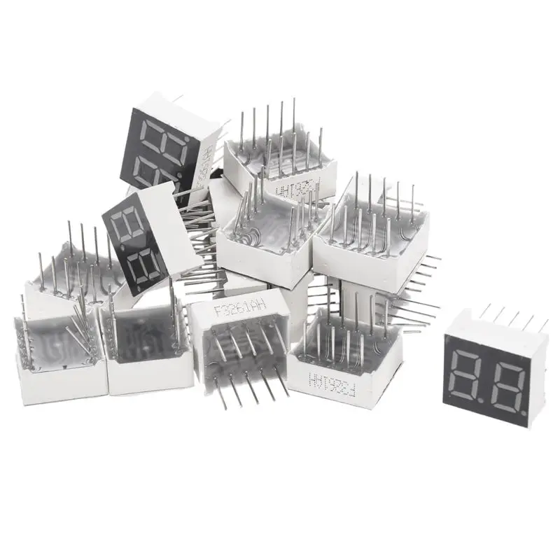 0 36 дюймов 2 общих катода красный светодиодный дисплей цифровая трубка 15 мм * 14 7 20