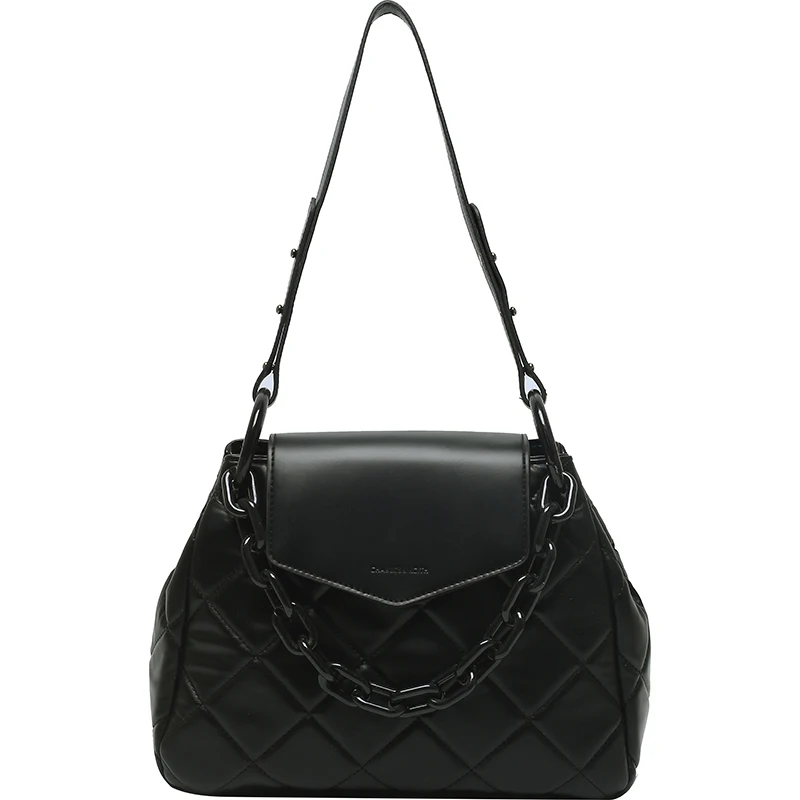 

Chain Lattice Large Tote bag 2021 Fashion New Quality PU Leather Women's Designer Handbag High capacity Shoulder Messenger Bag