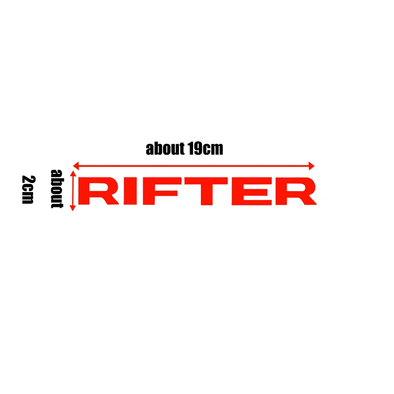 Для peugeot Rifter 4 шт. оконные виниловые наклейки для автомобиля Стайлинг самоклеющиеся Эмблема для кузова автомобиля наклейки - Название цвета: Красный
