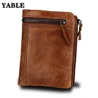 Горячая Распродажа, новинка, мужской кожаный противокражный кошелек Crazy Horse для мужчин, короткий кошелек