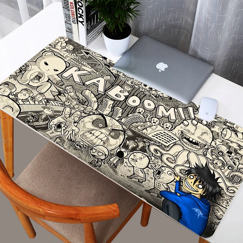 

90x40cm Mouse pad Graffiti HD Design Large Size Desk Keyboard Mats Gaming Mousepads DIY design