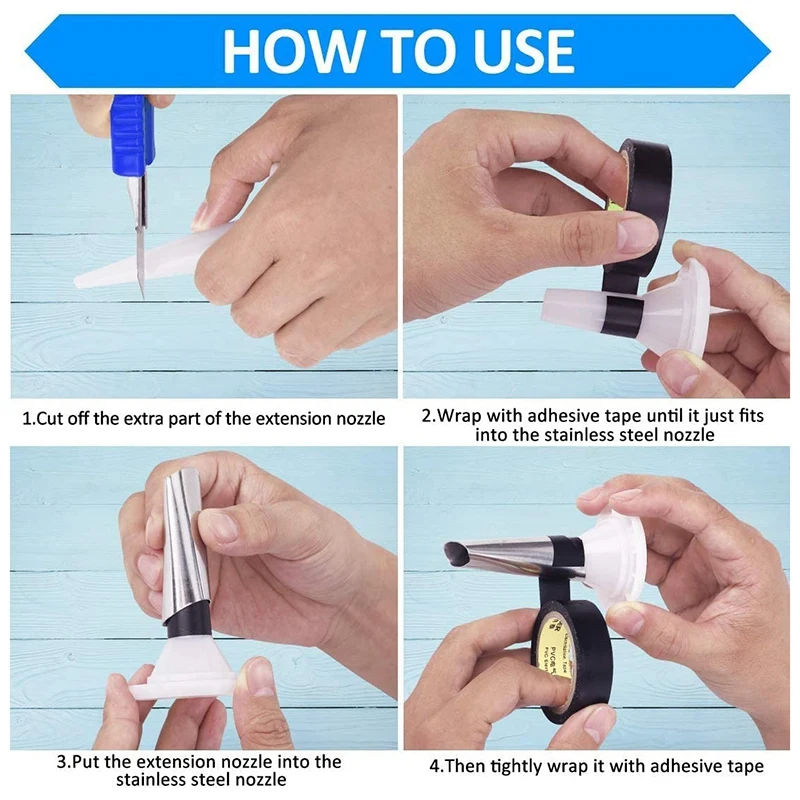 

Caulking Finisher, 14Pcs Caulk Nozzle Applicator Tool Set, Reusable Sealant Finishing Tools