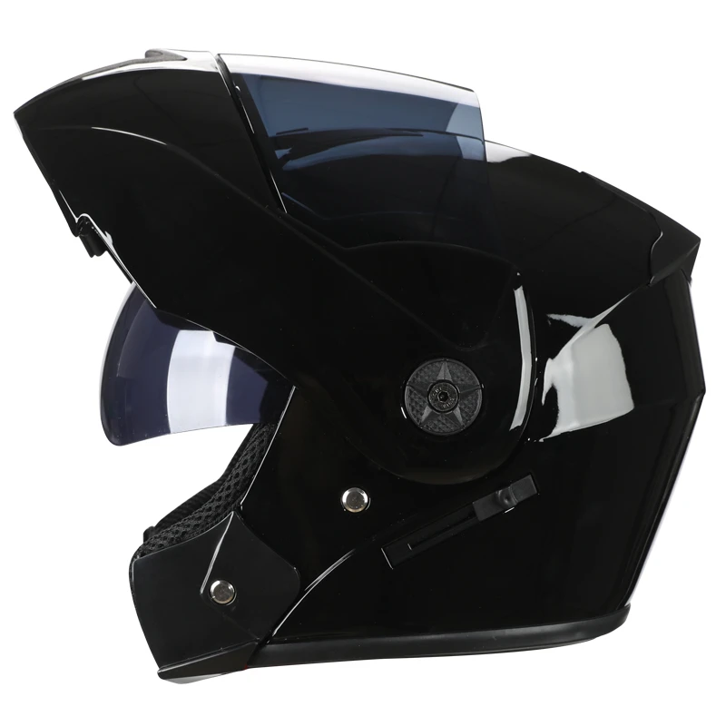 

2020 Профессиональный защитный мотоциклетный шлем с откидной крышкой, модульный шлем с двумя объективами для мужчин на лето, Casco шлем, мотоцик...