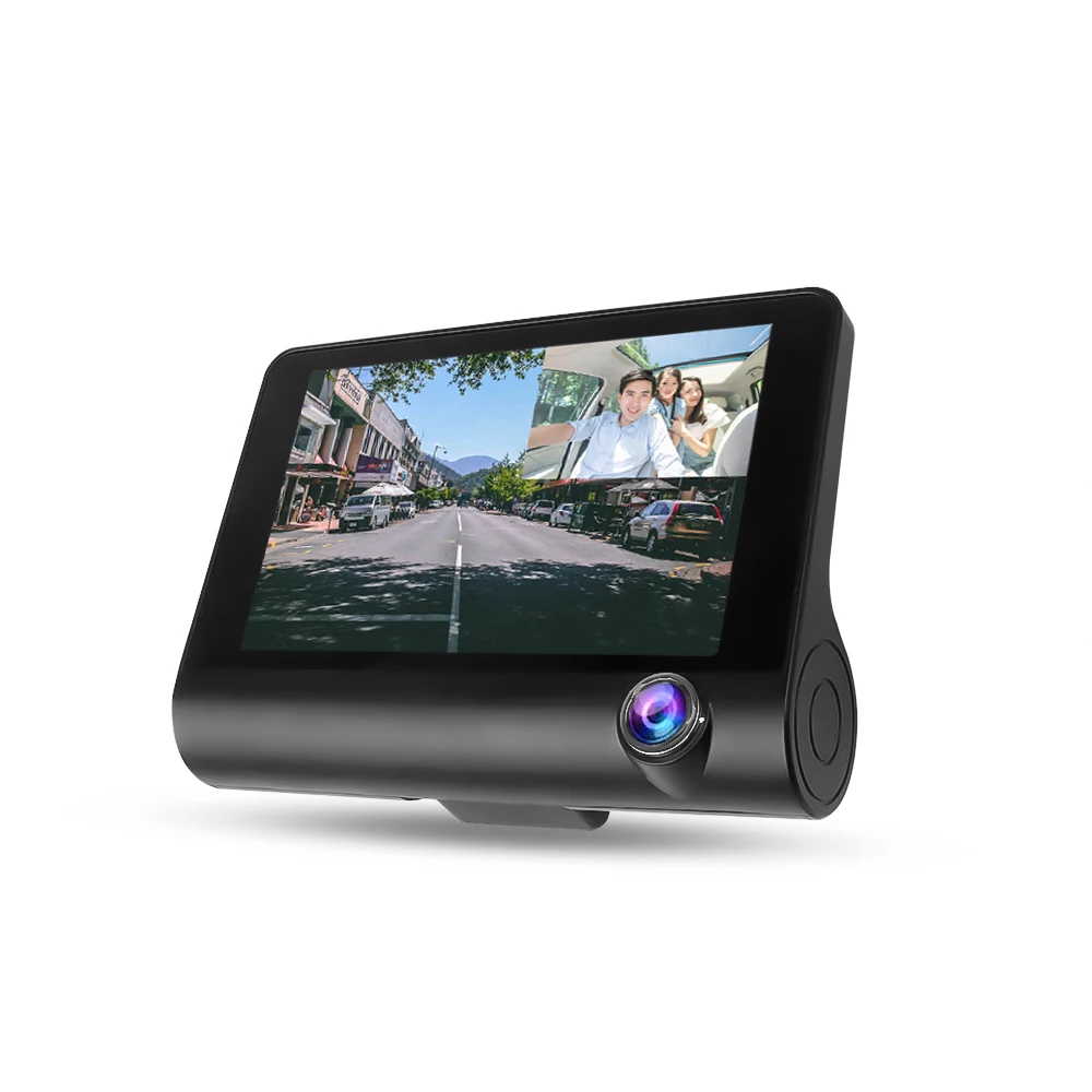 4.0 Inch 3 Lens Car DVR Camera 1080P Front Mirror Rearview Dash Cam Auto Registrator Video Recorder Camcorder Dashcam | Автомобили и