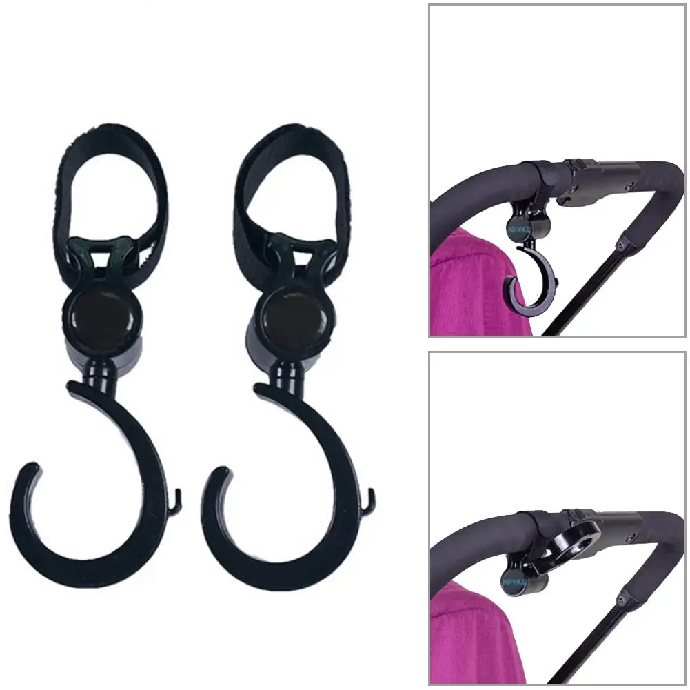 1 пара аксессуаров для детской коляски крючок многофункциональные черные