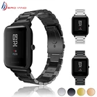 Ремешок сменный для часов 20 мм, универсальный стальной сетчатый металлический браслет для Huami Xiaomi Amazfit BipGTR 42 ммAmazfit GTSTicwatch2