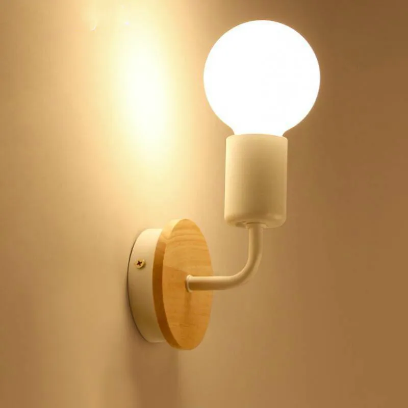 Современный деревянный настенный светильник бра Крытый s для домашний