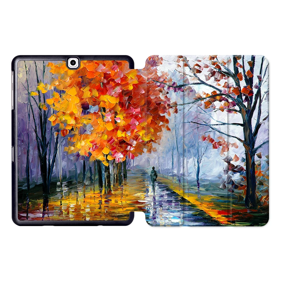 SS13 MTT чехол для планшета с масляным рисунком для samsung Galaxy S2 9,7 ''SM-T810 T813 T815 T819 складной магнитный защитный чехол из искусственной кожи с подставкой - Цвет: SS13