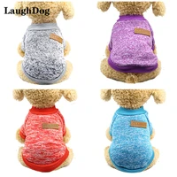 classic dog clothes winter pet clothing soft sweater for small dogs clothes poodle solid puppy vest ropa perro chihuahua outfit