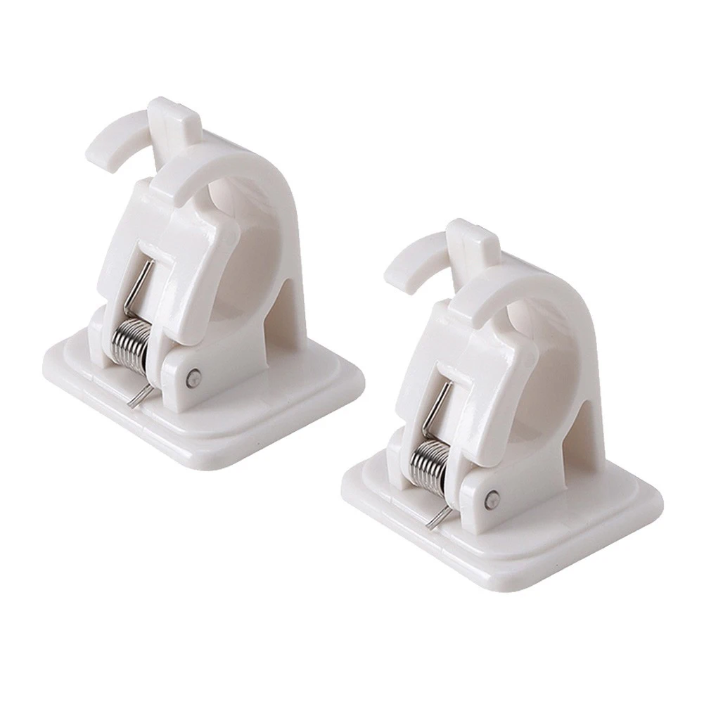 

Wall Mounted Fishing Rod Racks Storage Clips Clamps Fishing Rod Holder Rack Organizer For Walls Wooden Boards Ceramic Tiles 2pcs