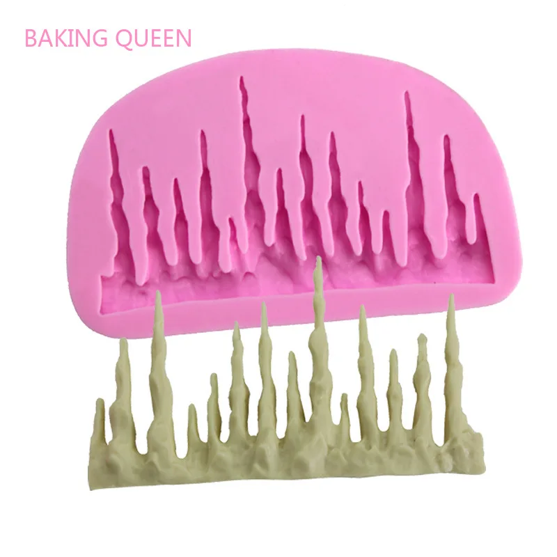 Выпечки королевы Нежный Кристалл столб алмаз Айсберг силиконовые помадные формы