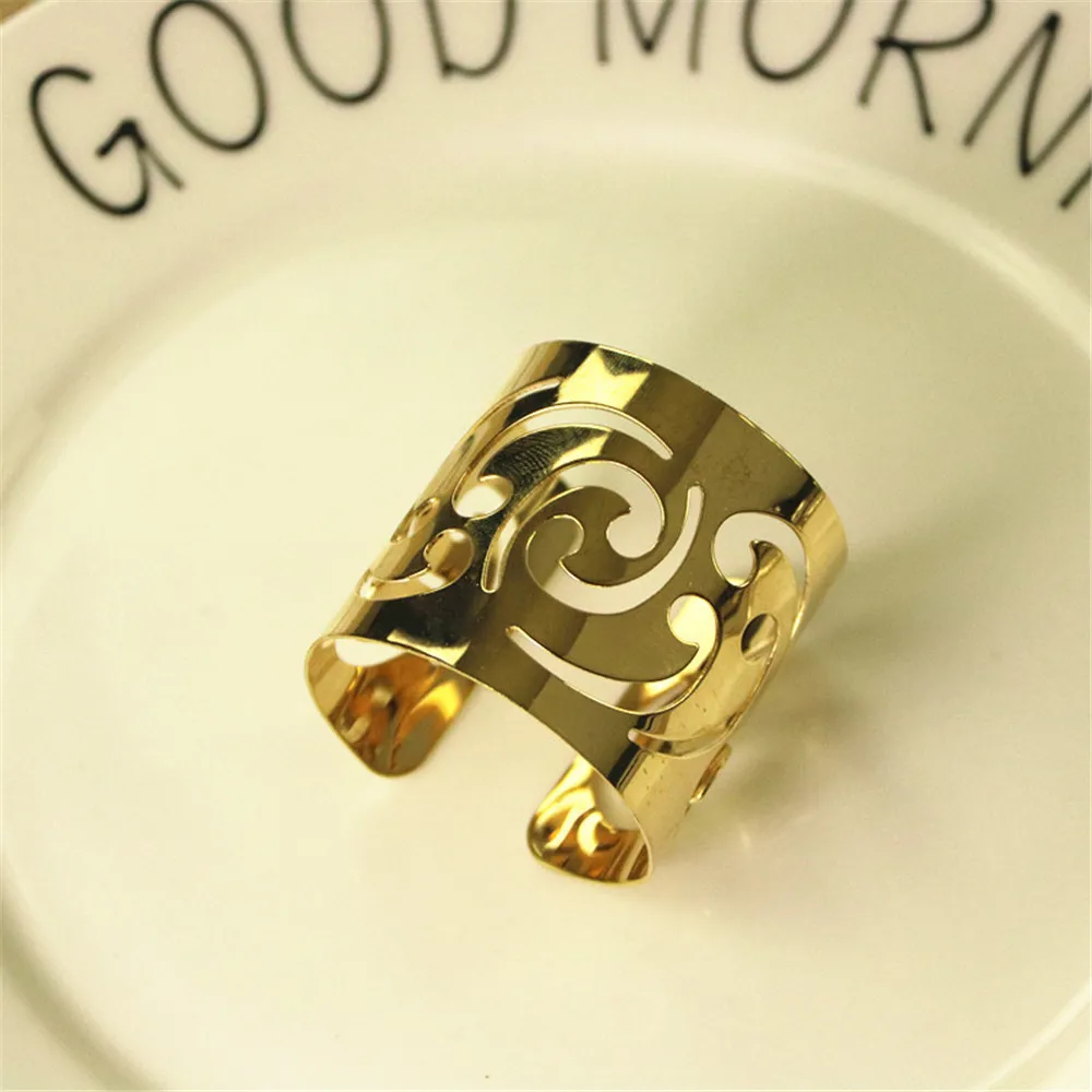 6 шт. кольцо для салфеток из нержавеющей стали|Кольца салфеток| |