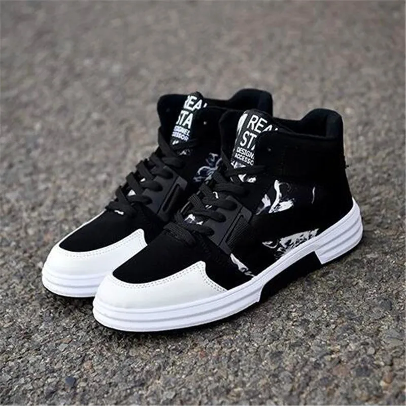 

2021 autumn and winter fashion camouflage high-top men's fashion casual men's shoes