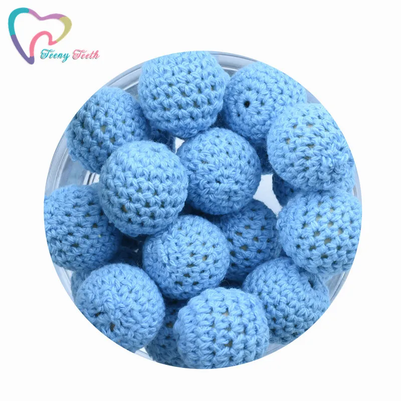 Бусины для прорезывания зубов небесно голубые 16 20 мм 10 шт.|Бусины| |