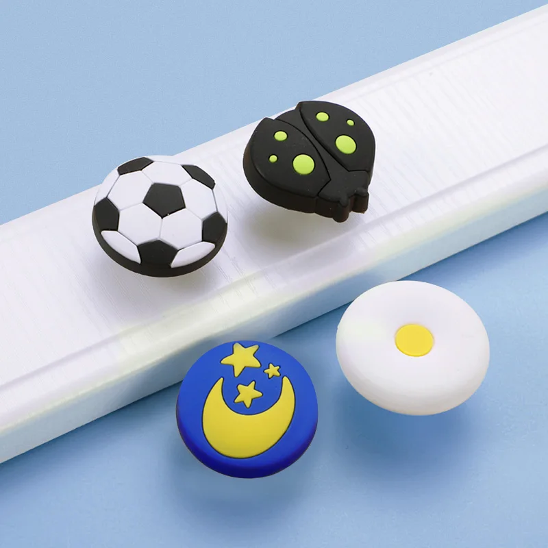 Резиновые дверные ручки для мебели детские цветные туфли Цвет розовый голубой