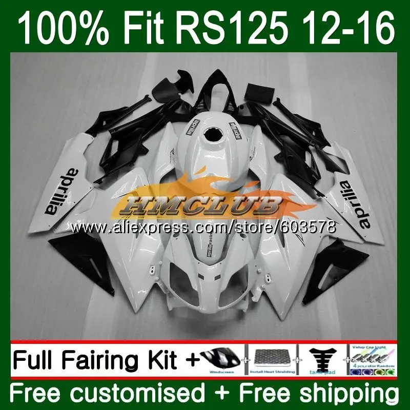 

Injection For Aprilia RS4 RS-125 RS125 12 13 14 15 16 41CL.32 Pearl White RSV125 RS125RR RS 125 2012 2013 2014 2015 2016 Fairing