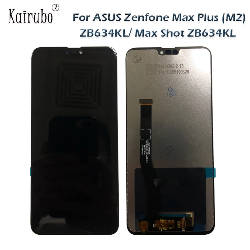 6 26 дюймов для Asus Zenfone Max Plus (M2) ZB634KL LCD Shot zb634kl lcd дисплей сенсорный экран дигитайзер |