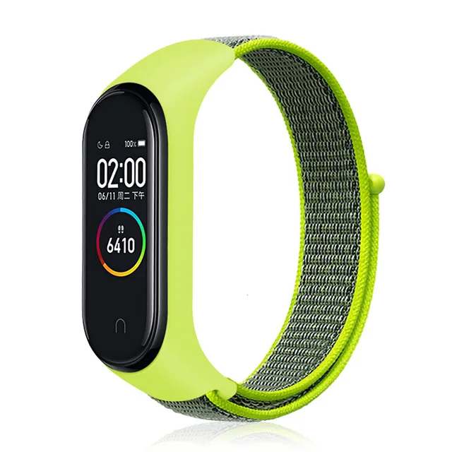 Нейлоновый ремешок для Xiaomi mi Band 4 3 сменный Браслет спортивный розовый ремешок для mi band 4 mi band 4 3 Band4 3 браслет для смарт-часов - Цвет: Flash