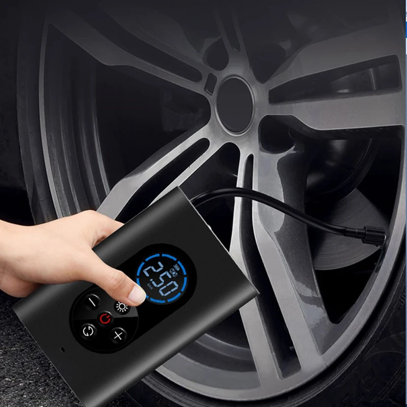

Portable Wireless Inflatable Pump Car Air Compressor Electric Tire Inflator Air Pump Rechargeable 150PSI For Car Motorcycle Ball