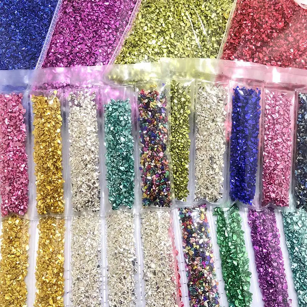 

1Set Resin Fillers Glass Beads Gold Crystal Epoxy Resin Filler Crafts Nail Art Decor For Jewelry Making Mold Fillings Resin DIY
