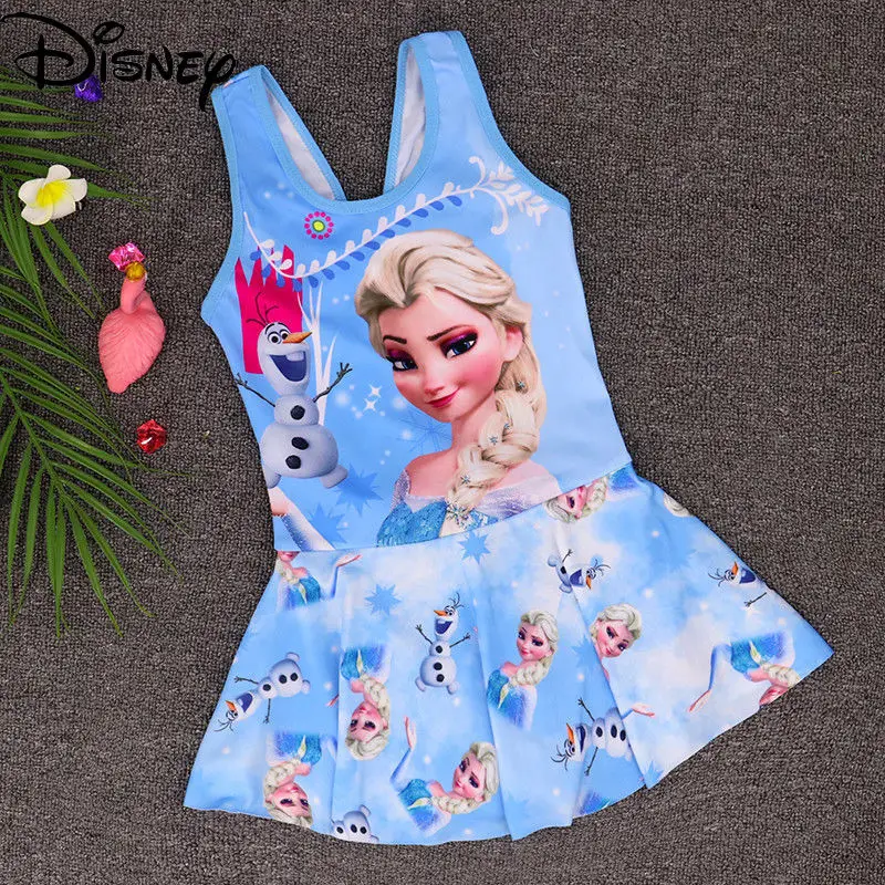 

Disney Fashion Ladies Summer New 2021 Simple Cartoon Anime Waterproof Dress Casual Cute Children's Swimwear