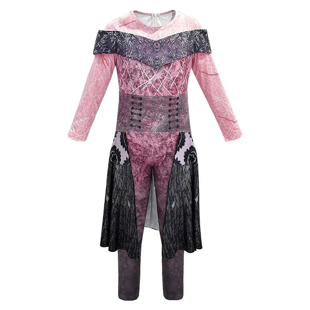 

Kids Descendants 3 Audrey Cosplay Costume Evil Girls Jumpsuit Halloween Party Performance Clothing 3D Printed Jumpsuits