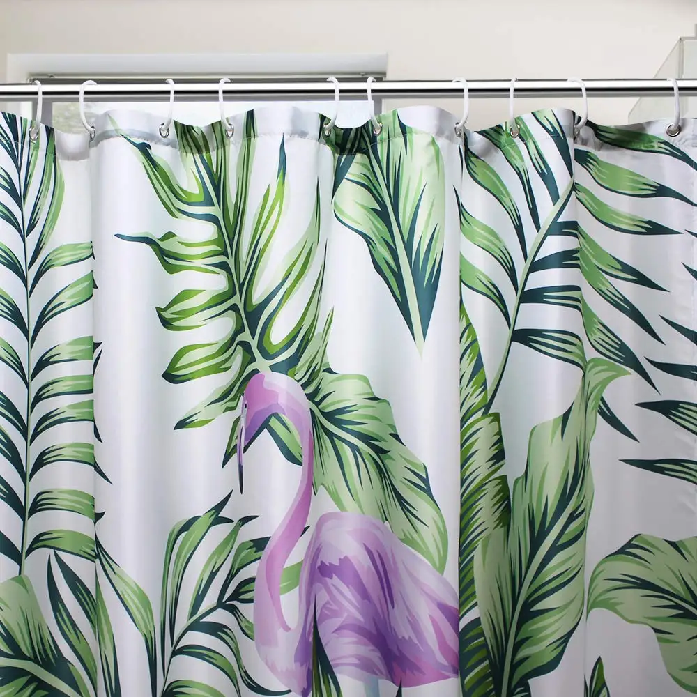 Тканевая водоотталкивающая сверхпрочная занавеска для душа в стиле