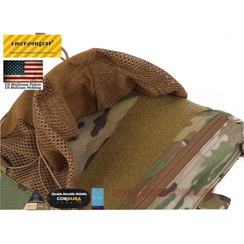 Emerson LBX Style Tactical Water Bag Back Plate Liightweight Bungee Pack Helmet Adjustable Pouch For 420 Vest | Спорт и развлечения