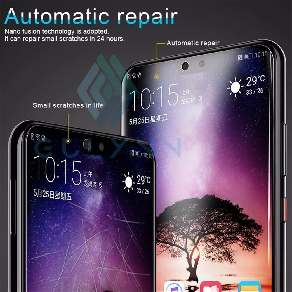 9D полное покрытие мягкая Гидрогелевая пленка для huawei Nova 4E 3i 5 5i Защита экрана для huawei Honor 20 20i 10 8X 7X Lite Pro