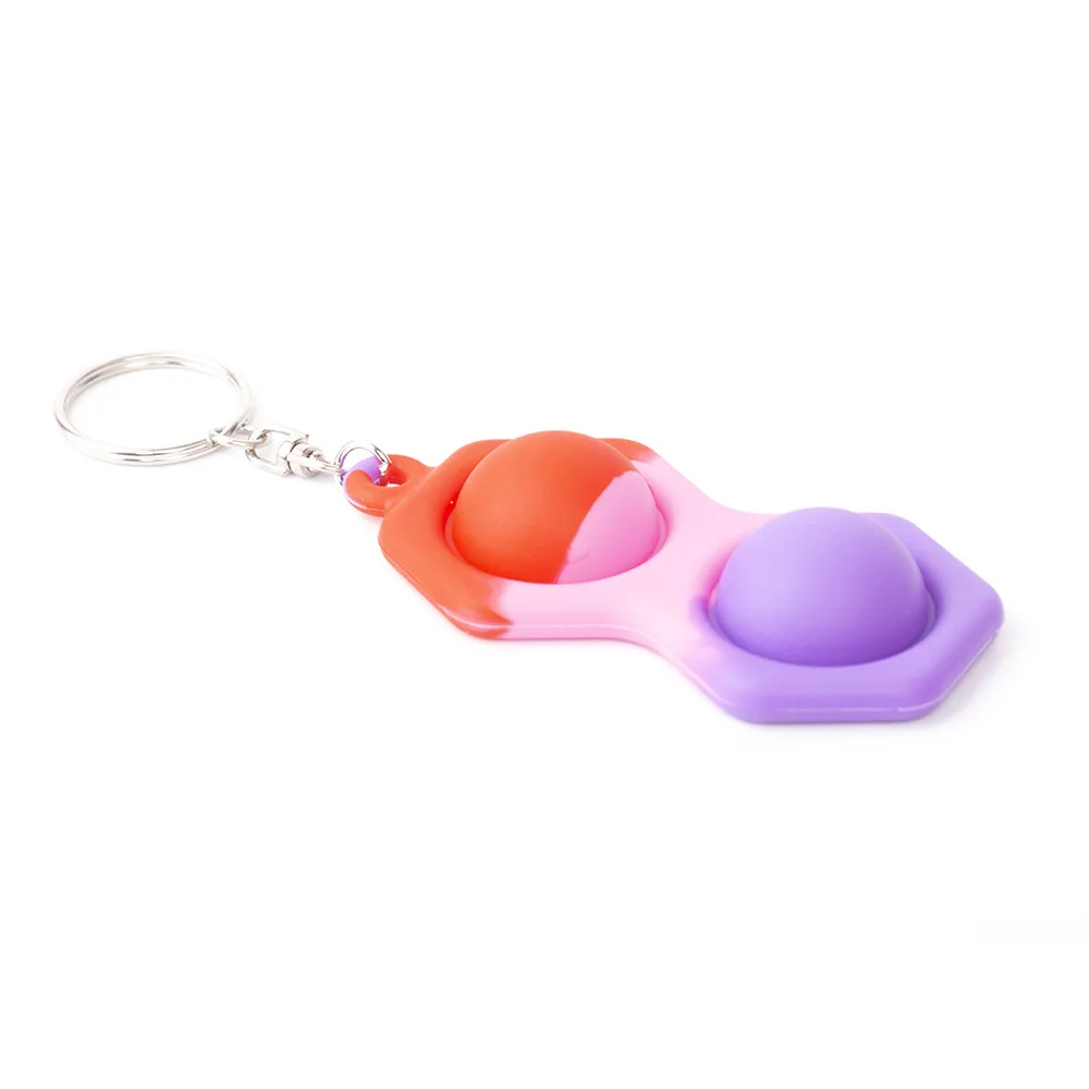 

New Montessori Antistress Fidget Toys Keychain Simple Dimple Toy Pressure Reliever Board Controller Educational Brinquedos Gift