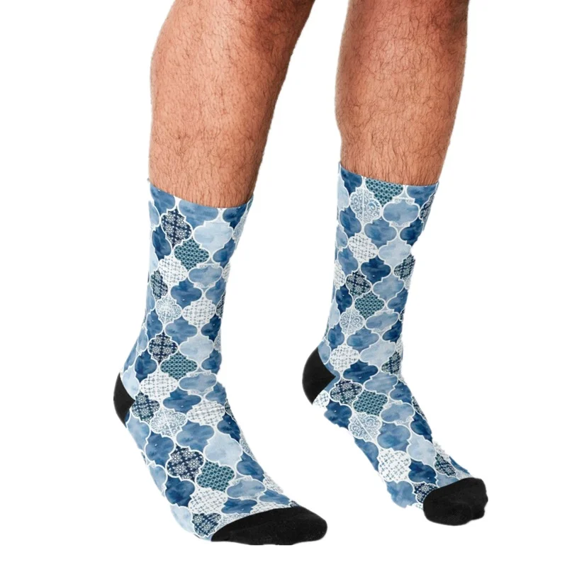 

Забавные мужские носки темно-синие носки с принтом в стиле хип-хоп мужские счастливые носки милые мужские носки в уличном стиле сумасшедшие...