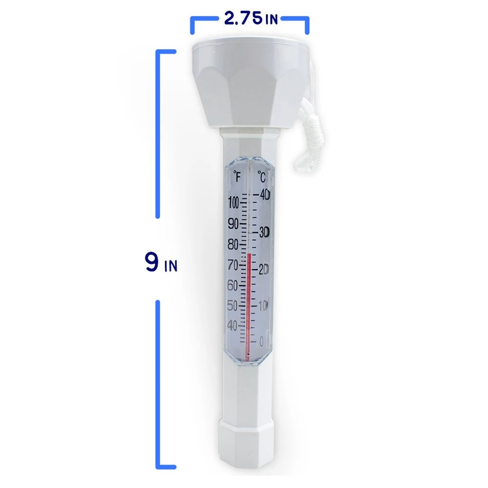 

Practical Swimming Pool Floating Thermometer Multi-functional Durable Spa Hot Tub Ponds Temperature Measuring Meter