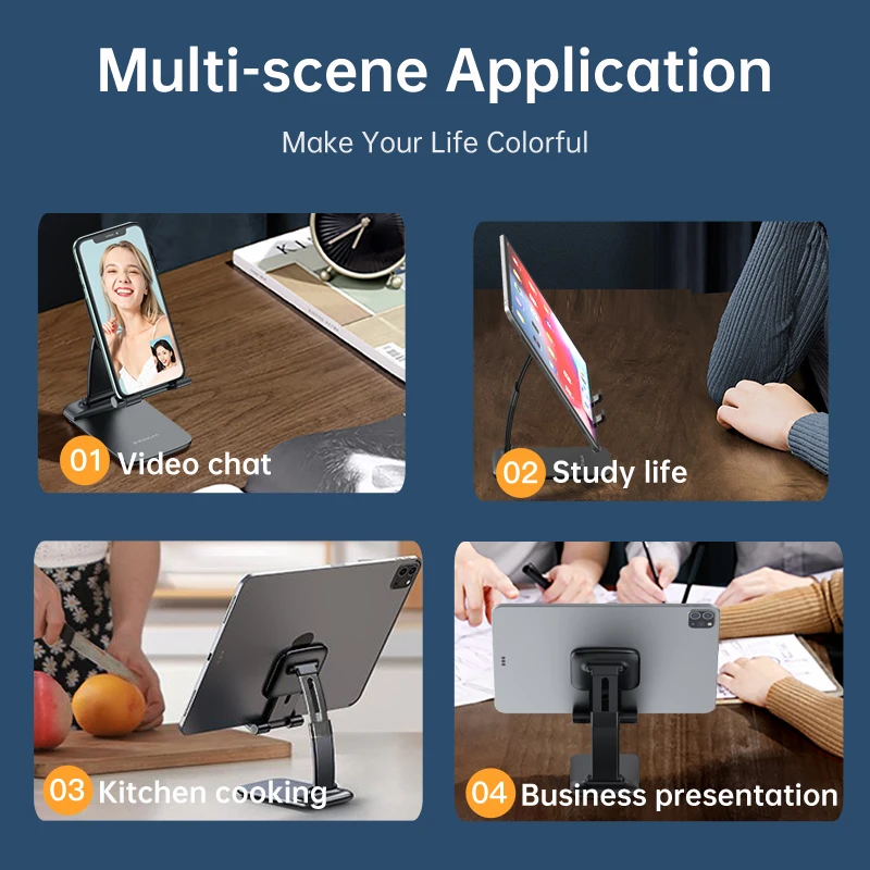 kuulaa phone tablet stands desktop holder for ipad pro iphone huawei adjustable foldable mobile phones desktop support 12 9in free global shipping
