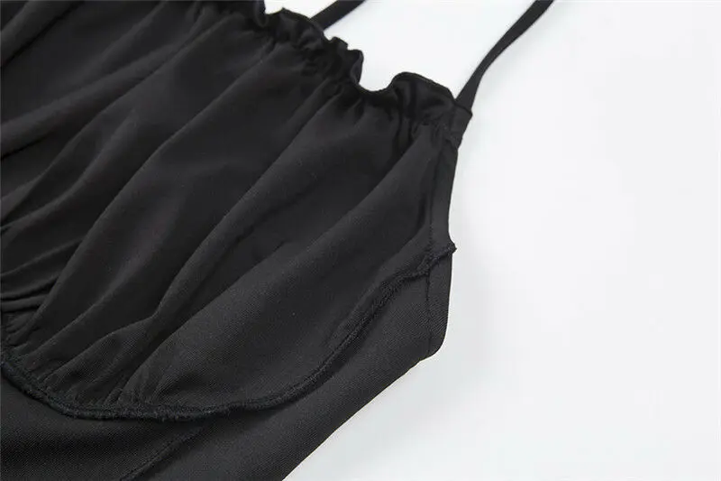 

Women Summer Sexy Camis Ruffles Tank Top Fashion Ladies Sleeveless Strapless Ruched Slim Crop Top Camisole Female Clothing Tanks