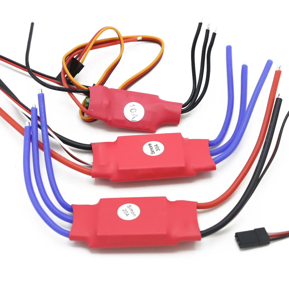 4 шт./лот Simonk 10A/20A/30A 2-3S прошивка электронный регулятор скорости RC ESC для