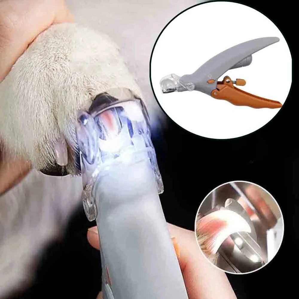 

Pet Nail Clipper Scissors Pet Dog Cat Nail Toe Claw Clippers Scissor LED Light Nail Trimmer for Animals Pet Supplie