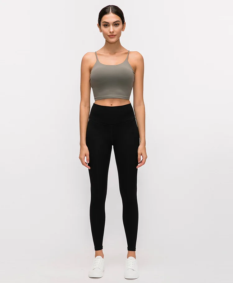Imlario Классическая майка для занятий йогой Bralet, мягкая, облегающая, Спортзал Бодибилдинг, укороченный топ, пуш-ап, нейлон, однотонные тренировочные утягивающие майки