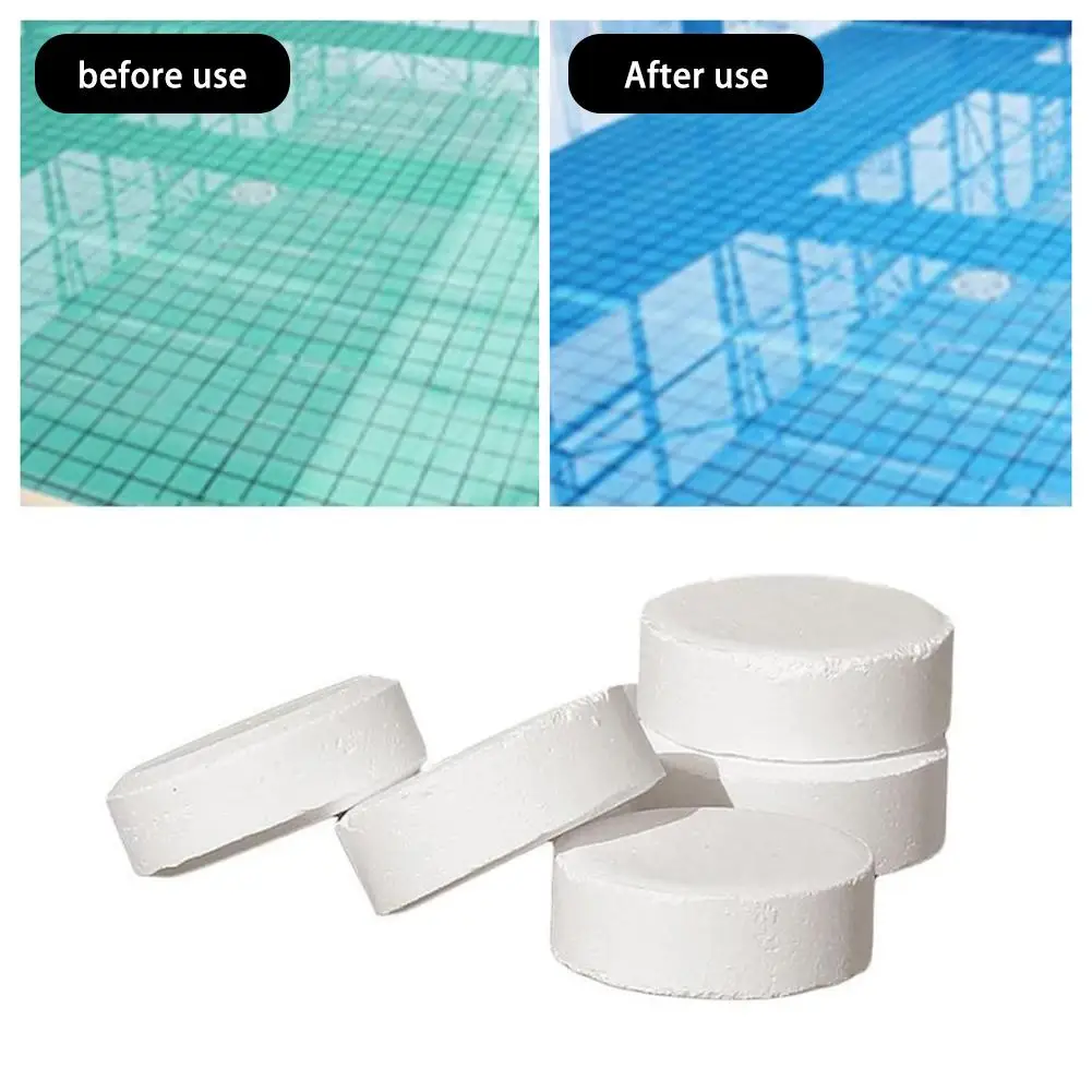 50 шт./лот бассейн мгновенной дезинфекции Планшеты диоксид хлора таблетки сильный