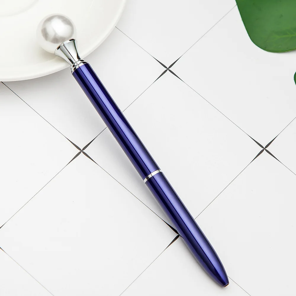 18 цветов роскошные шариковые ручки с жемчугом новинка милая металлическая ручка